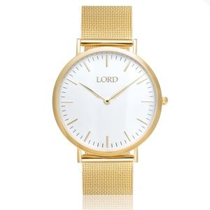 Lord Timepieces Mesh Gold Womens Watch